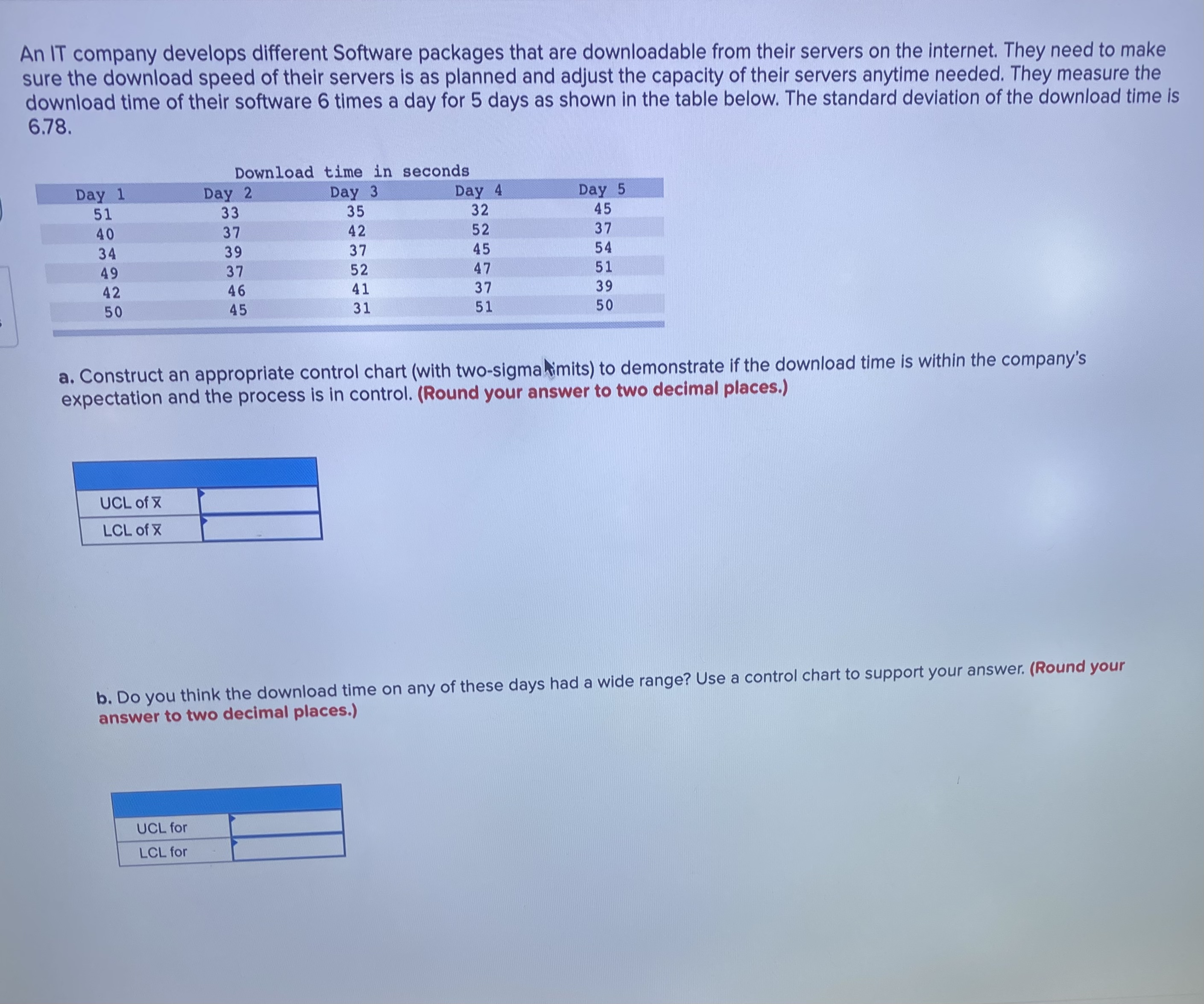  An IT company develops different Software packages that are downloadable from