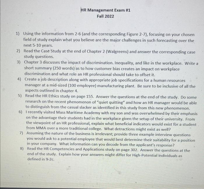  1) Using the information from 2-6 (and the corresponding Figure 2-7),