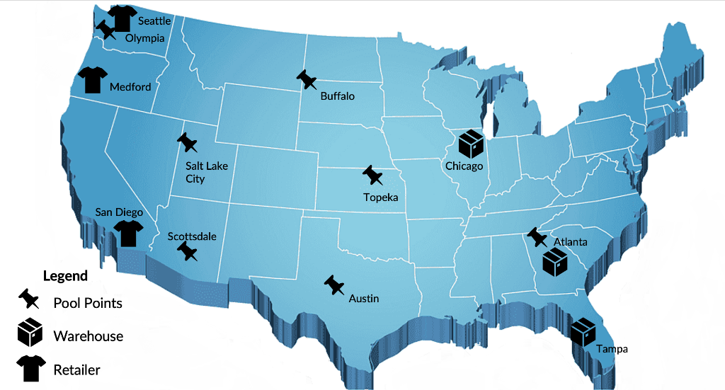 much they decided to ship in each of those routes. The answer