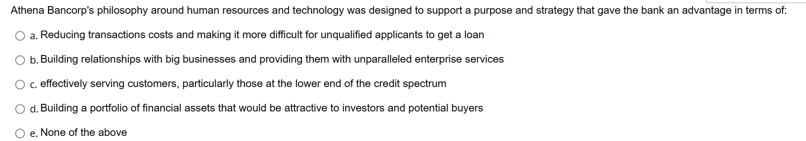 The issue described in previous question: The observation that the company has