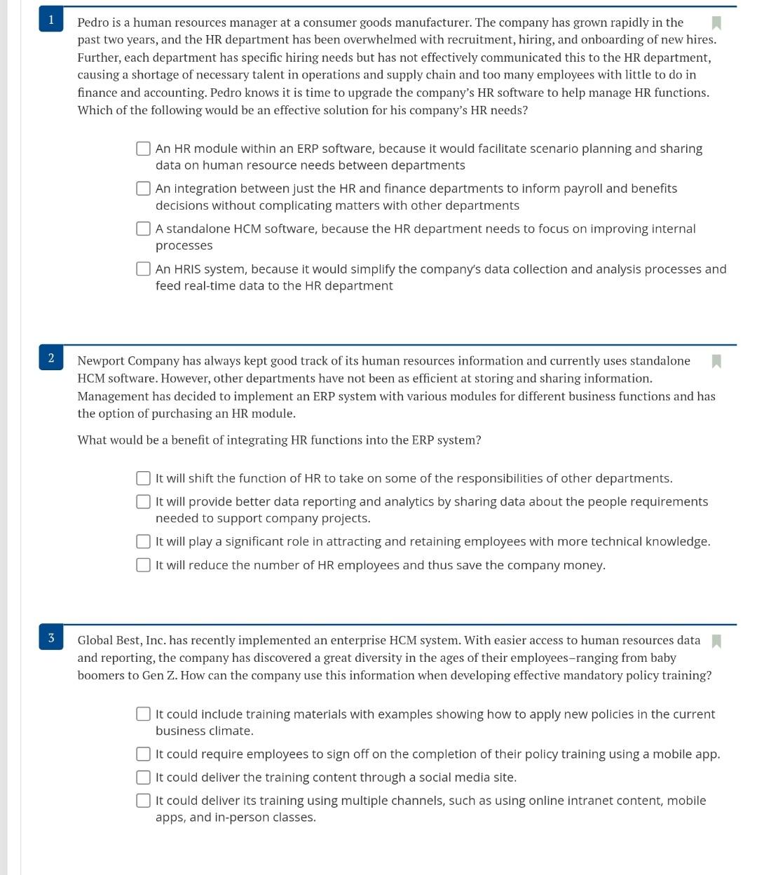 Pedro is a human resources manager at a consumer goods manufacturer.