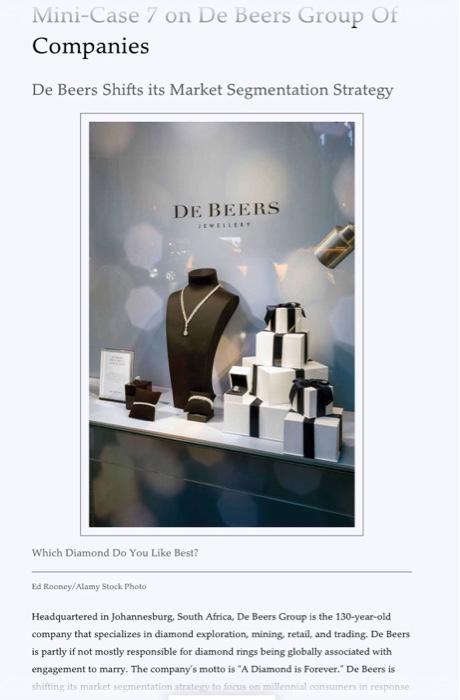 please answer the last 3 question on the last page Mini-Case 7