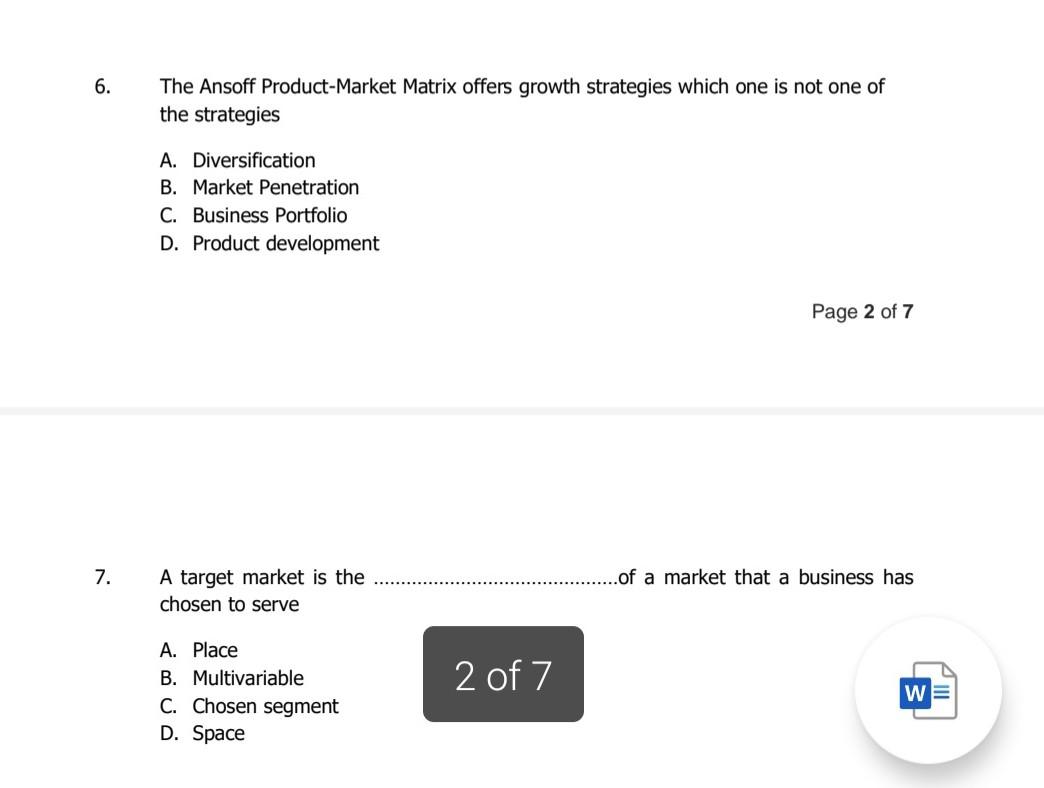 Marketing is a management process because it A. Focuses on marketing activities