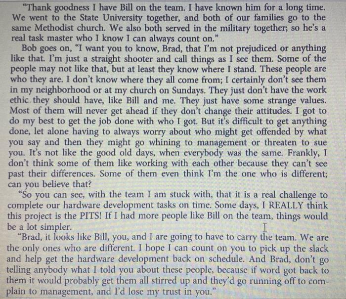 2. What are some alternative choices for what Brad can do next?