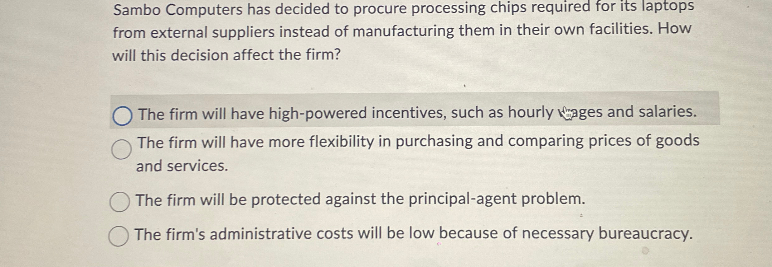  Sambo Computers has decided to procure processing chips required for its