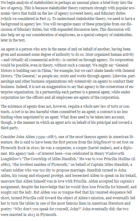 Describe, in your own words, the difference between a principal and