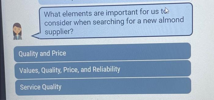  What elements are important for us to consider when searching for