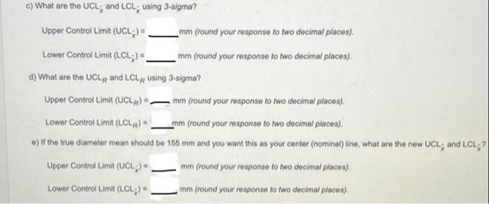 and the diameter is a critical factor that must be controlled. From