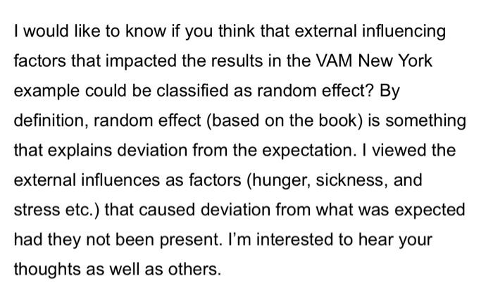 Please post your thoughts about the question in the attached post. I