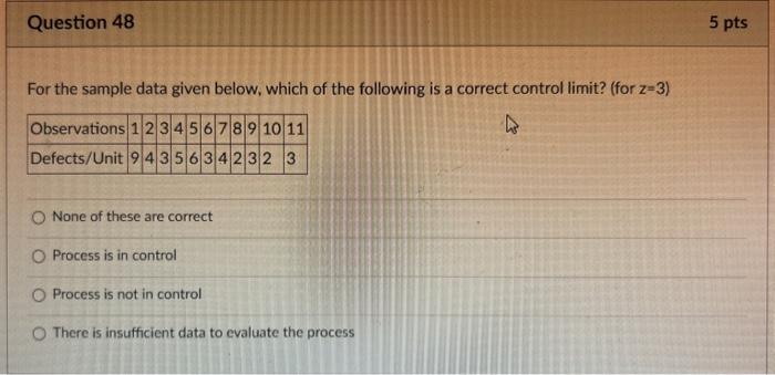  For the sample data given below, which of the following is