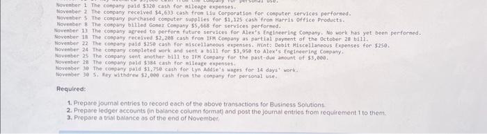 Rey launched a computer services company called Business Solutions, which provides consulting