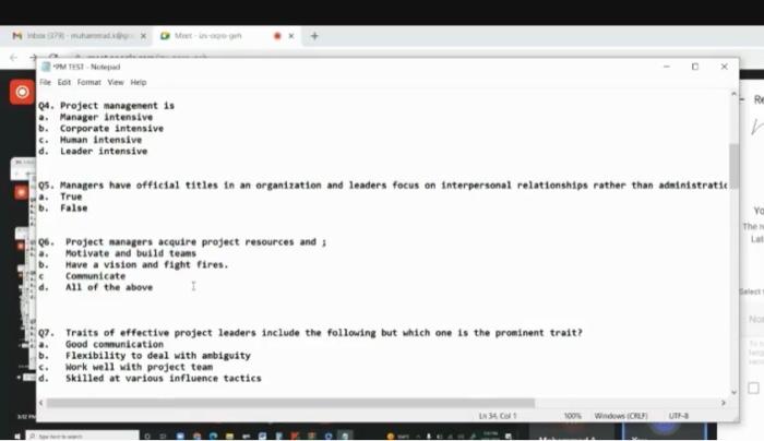 Traits of effective project leaders include the following but which one is