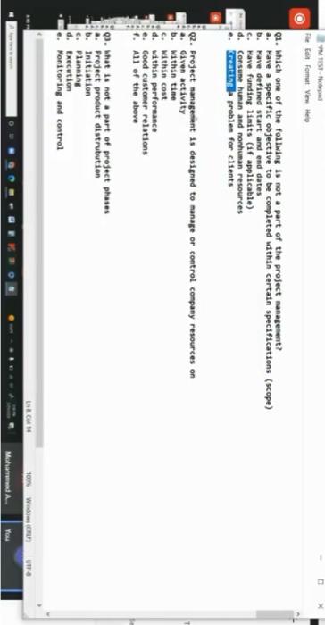 the prominent trait? Good communication a. b. C. d. Flexibility to deal