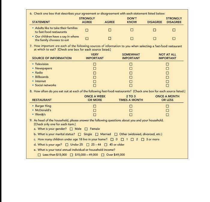 determining the types of seale used and (2) by criticizing the survey