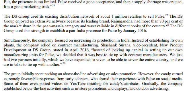 do customers select the firms products? Describe the advantages of the firms