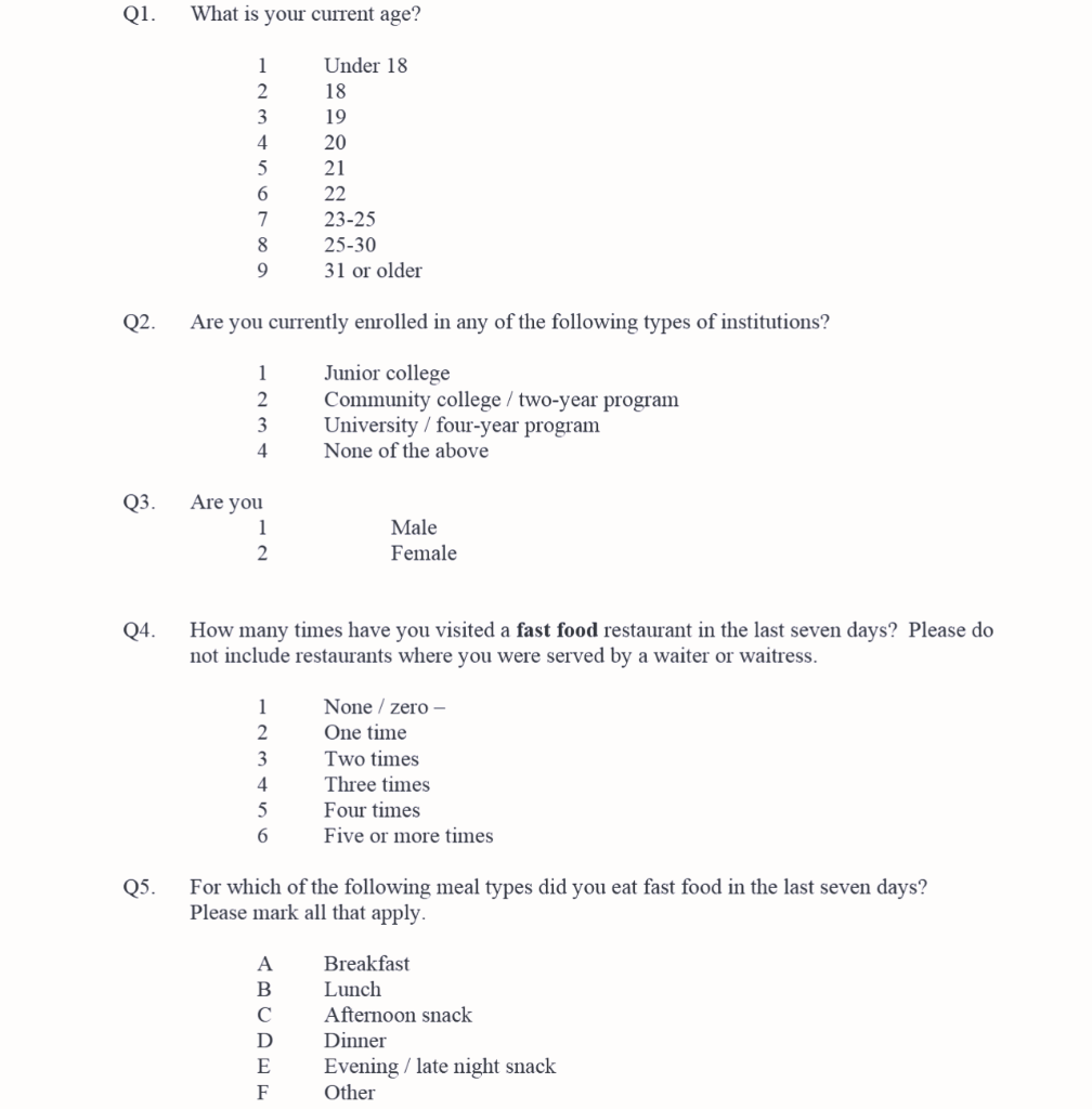 hands-on experience in reviewing/designing surveys. Another objective is to become familiar with