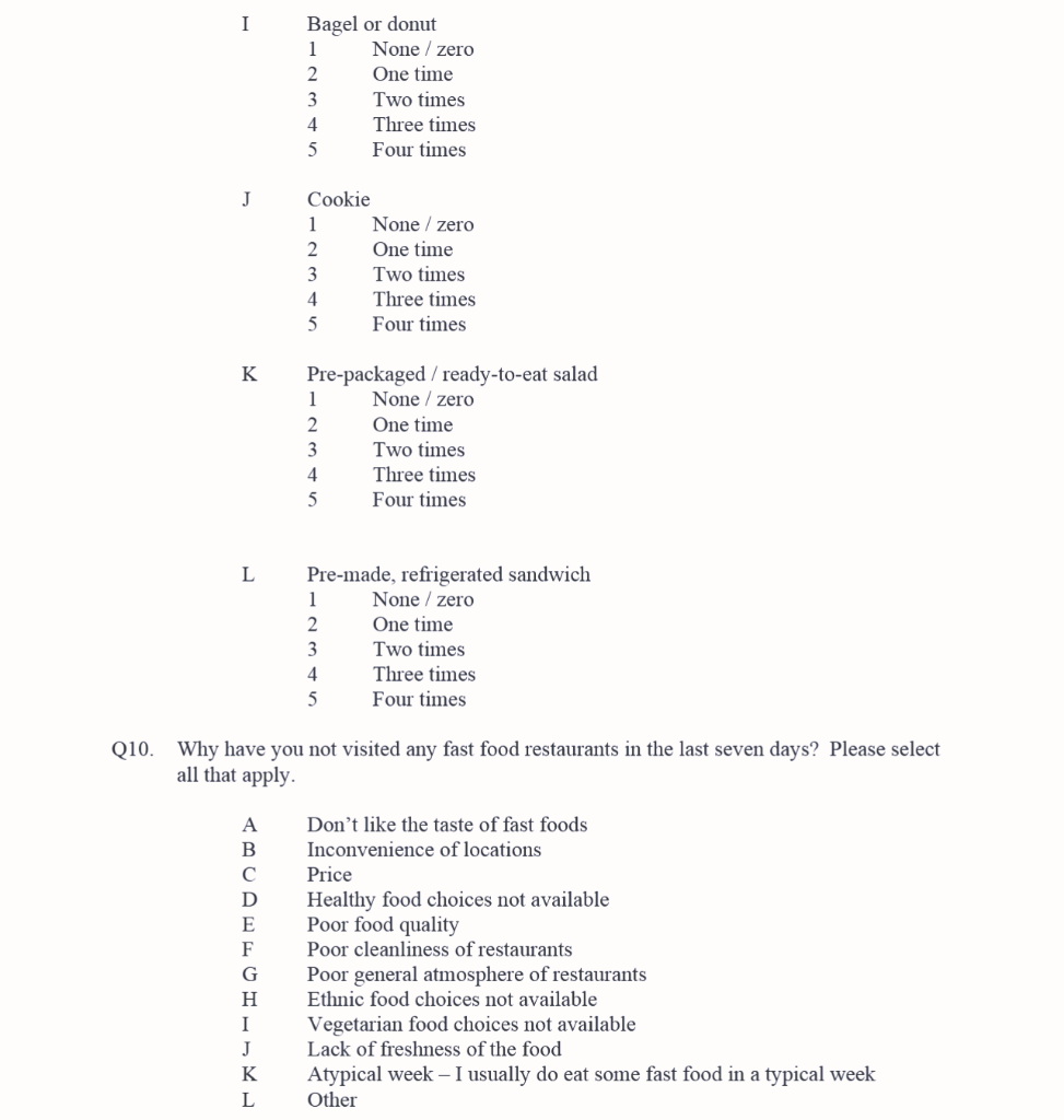 asking for your help to improve the questionnaire. 1) Critique each question