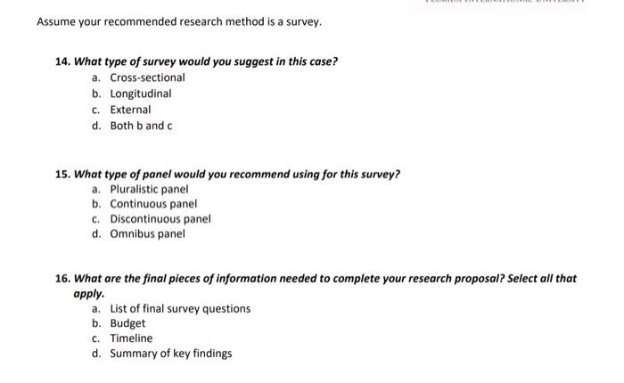 learning objectives: - Define research problems and objectives, given a marketing or