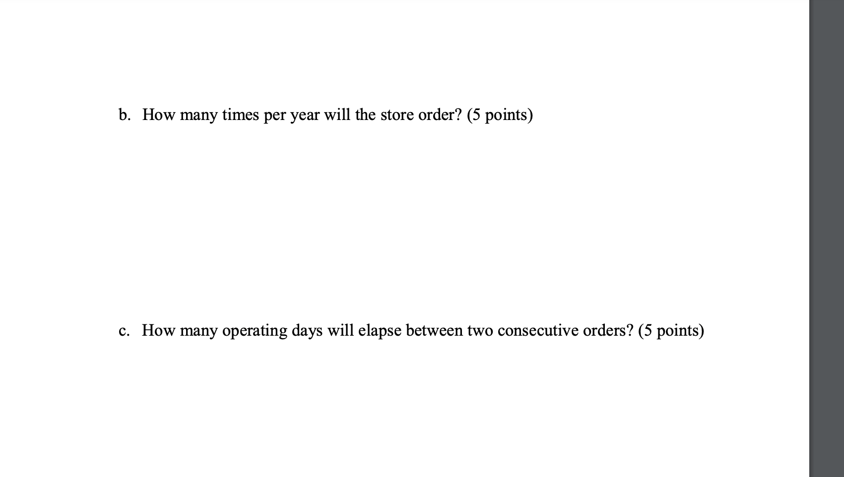 superstore sells 500 of their most popular model of air filters each