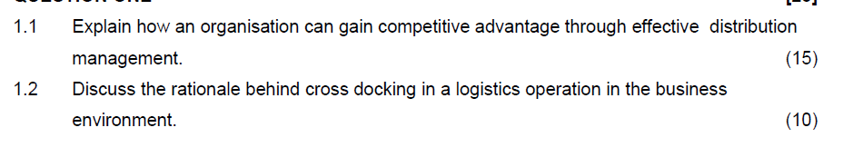  1.1 Explain how an organisation can gain competitive advantage through effective