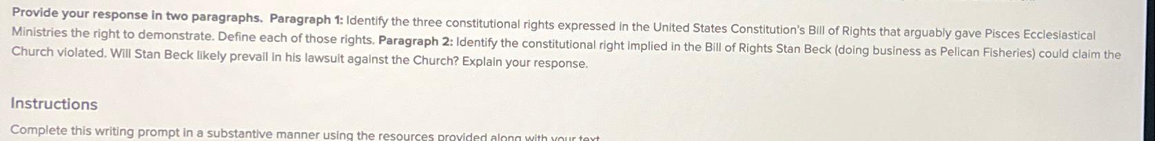  Provide your response in two paragraphs. Paragraph 1: Identify the three
