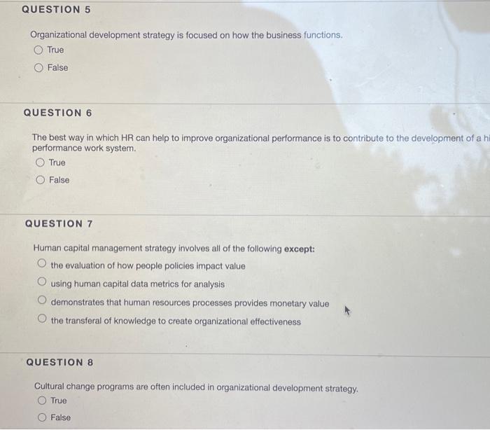 correct QUESTION 2 Capacity of an organization refers to its ability, to