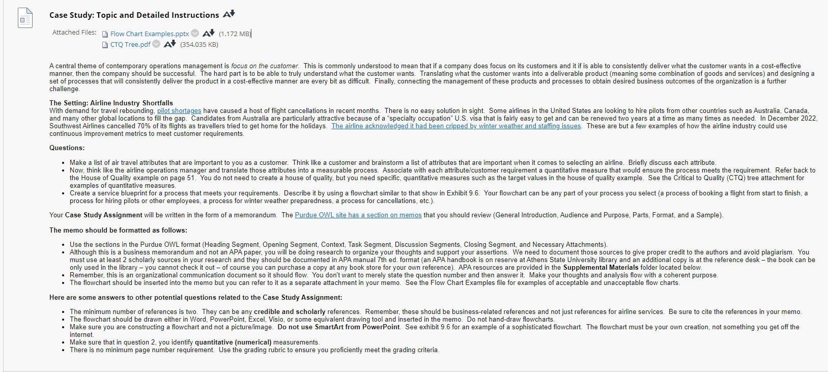 Case Study: Topic and Detailed Instructions Al Attached Files: challenge. The