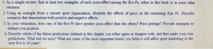  1. As a simple review, find at least two examples of