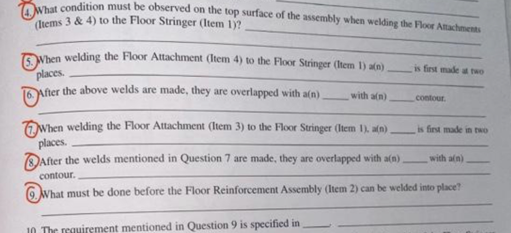  4. What condition must be observed on the top surface of