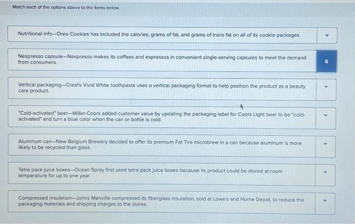 Communication benefits Environmental concerns Connecting with customers 5 concerns Match each of