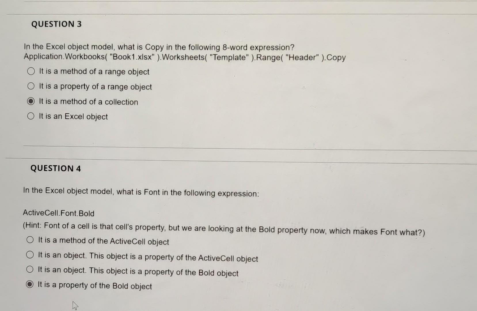 in excell. in this question you just have to answer that which