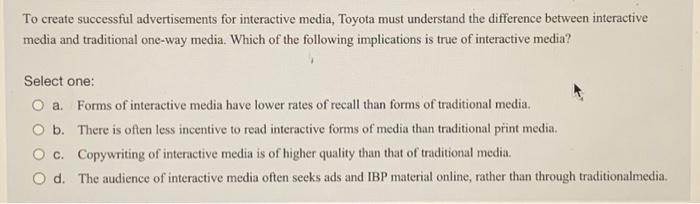 multiple choice, please answer all 4 questions thank you oreate successful advertisements