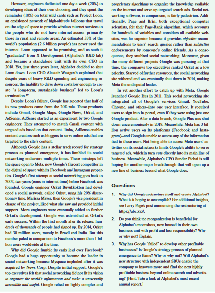 not intend to become one,"1 wrote founders Larry Page and Sergey Brin