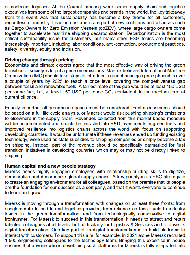 international truck and container shipping company and is considered the largest MAERSK