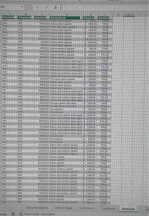 ContractNum column to relate the tables. 11. Ravi wants to show invoices