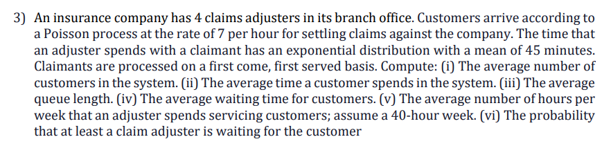 Post your answer in excel pages with process and formula. 3)
