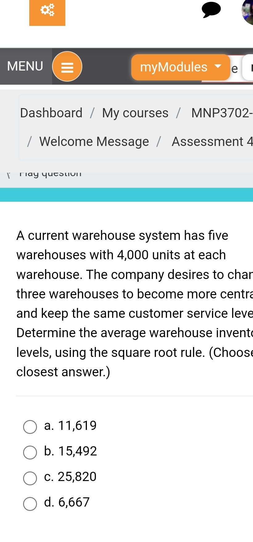  Dashboard / My courses / MNP3702- / Welcome Message / Assessment