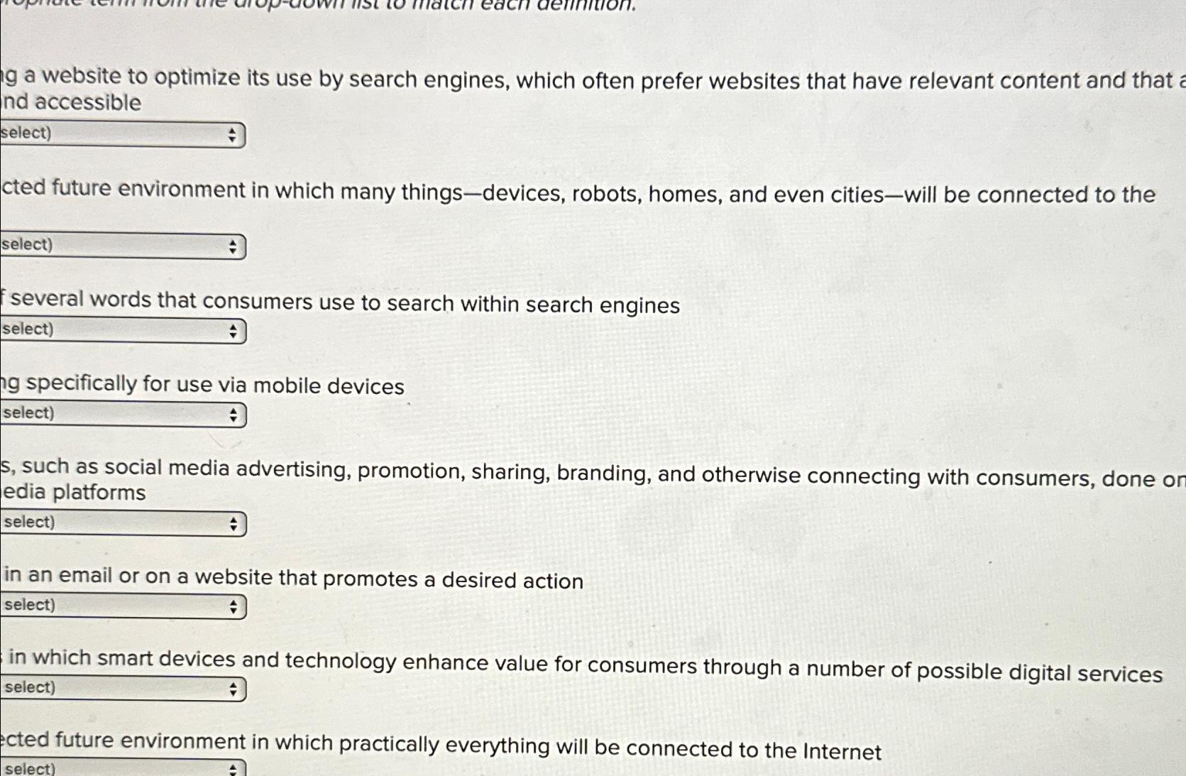  a website to optimize its use by search engines, which often
