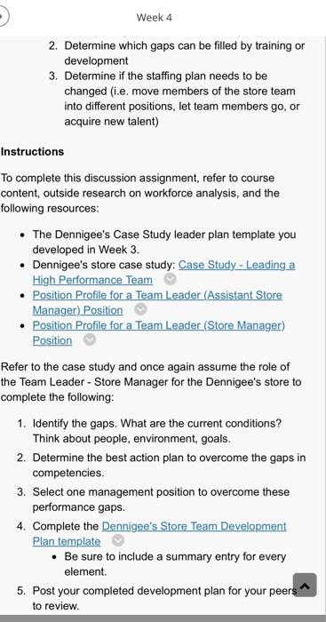 requirements needed to achieve goals and objectives. As evident from the position