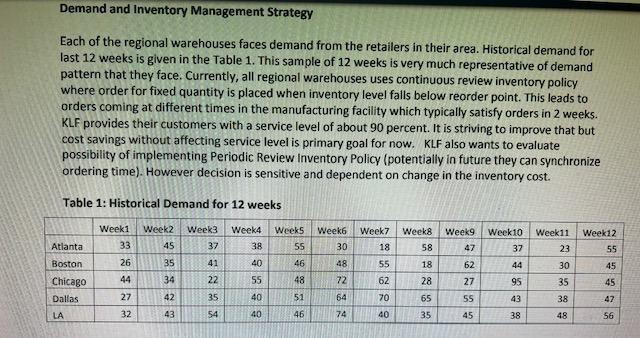added centralized warehouse. Assuming that all warehouses are following the continuous review