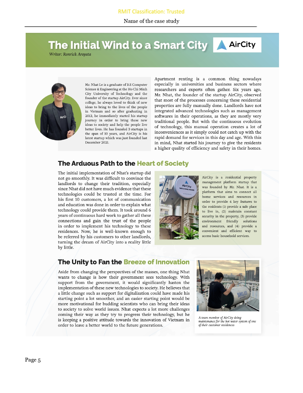 5. Explain how the nature of the challenge is a result of