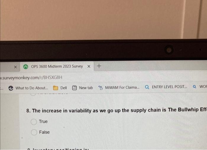 8 8. The increase in variability as we go up the supply
