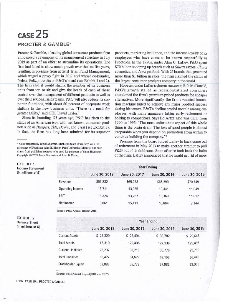 Read the case and answer the following questions: 1) Identify the time