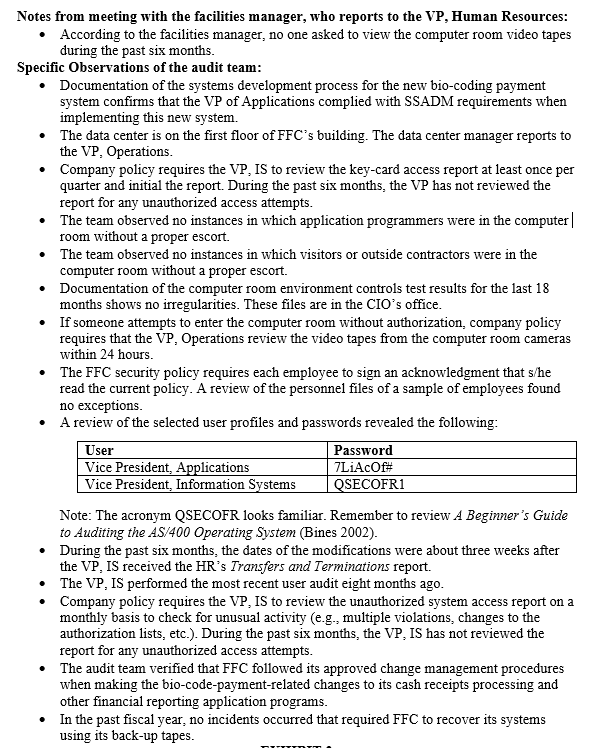 Mason. FFC relies on an integrated suite of application programs that include