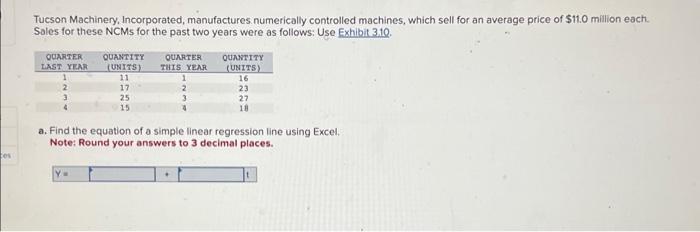  b. Compute trend and seasonal factor from a linear regression line