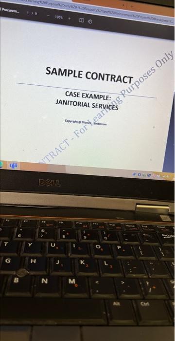 Project Management. pdf Use the attached sample contract terms and clauses to