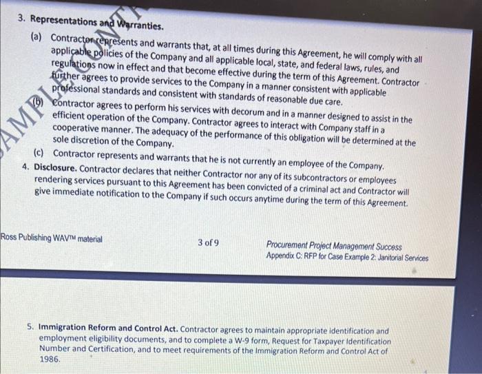 3 points - What are the amendment terms? 3 points - How
