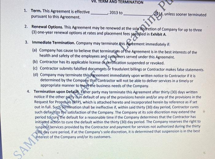 Plagiarism is not tolerated. STANDARD SUPPORT SERVICES CONTRACT THIS AGREEMENT is made