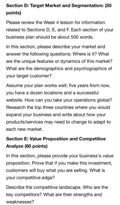  write the following three sections based on a beauty salon industry.