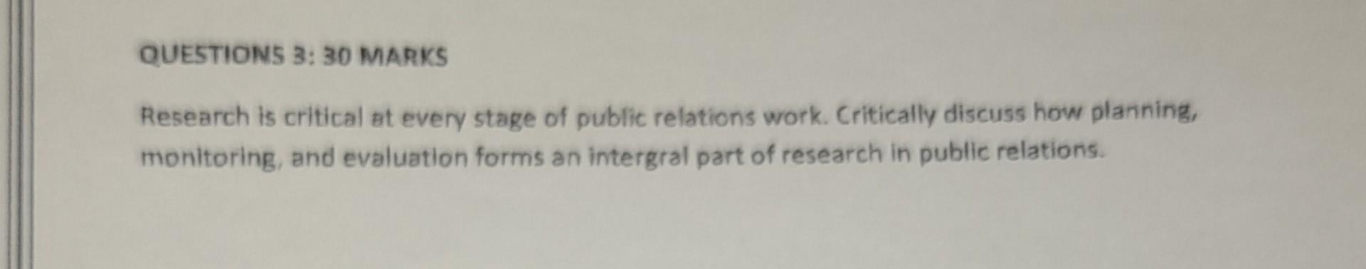 hi i need help QUESTION5 3: 30 MARKS Research is critical